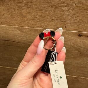 NWT Kate Spade Disney Minnie Mouse Gold Ring Size 7